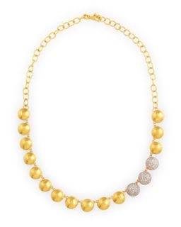 Lentil Ice 24k Gold & Diamond Necklace   Gurhan   Gold (24K )