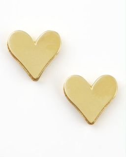Gold Heart Earrings   Dogeared   Gold