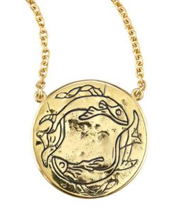 Astrology Necklace, Pisces   Amy Zerner   Gold