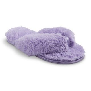 Womens Dearfoams DLuxe Clarice Slippers   Purple XL