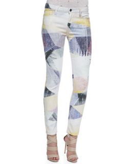 Womens Amaya Prism Print Slim Jeans   IRO   Yellow multi (30)