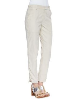 Womens In A Trance Drawstring Cuff Pants   Nanette Lepore   Sand (0)