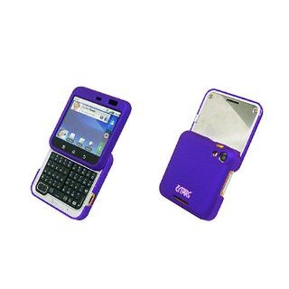 Purple Hard Case Cover for Motorola Flipout MB511 Cell Phones & Accessories