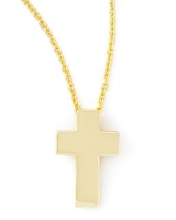 Small 18k Yellow Gold Cross Necklace   Roberto Coin   Gold (18k )