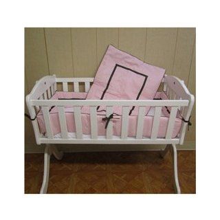 Friendship Cradle Bedding   Color Pink Size 15 x 33  Cradle Bedding Sets  Baby