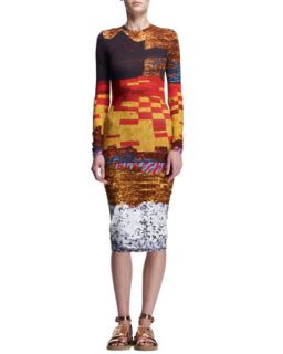 Womens Mosaic Print Sheath Dress   Givenchy   Multi colors (40/6)