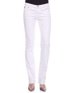 Womens Ballad Slim Boot Cut Jeans   AG Adriano Goldschmied   White (25)