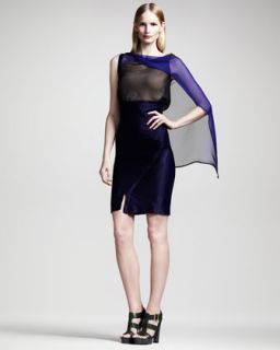 Womens Asymmetric High Waist Skirt   Ann Demeulemeester   King blue (40/8)