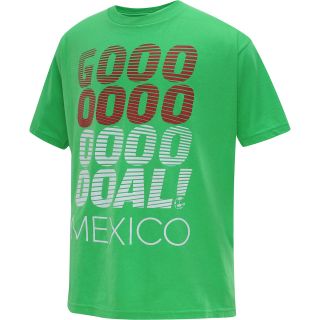 adidas Youth Mexico Goal Short Sleeve T Shirt   Size L, Green