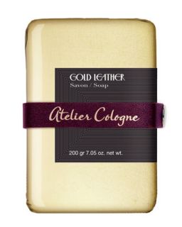 Gold Leather Bar Soap   Atelier Cologne   Gold