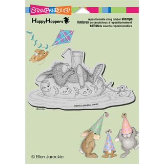 Stampendous Happyhopper Cling Rubber Stamp 5.5inx4.5in Sheet inner Tube Nap