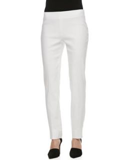 Womens Stanton Korfu Linen Pants, White   Lafayette 148 New York   White 100