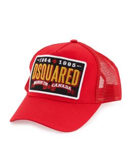 Mens Logo Mesh Baseball Cap, Red   Dsquared2   Red