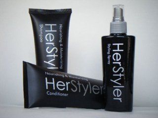 HERSTYLER HAIR CARE SET SHAMPOO, CONDITIONER & HAIR SPRAY Beauty