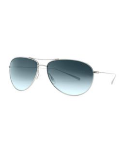 Tavener Mirrored Aviator Sunglasses, Silver   Oliver Peoples   Silver (ONE SIZE)