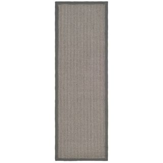 Hand woven Natural Fiber Uni Grey Fine Sisal Rug (26 X 18)