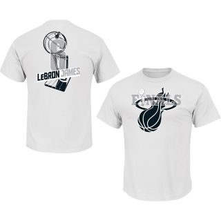 MAJESTIC ATHLETIC Mens Miami Heat LeBron James 2014 Finals Recharged T Shirt  