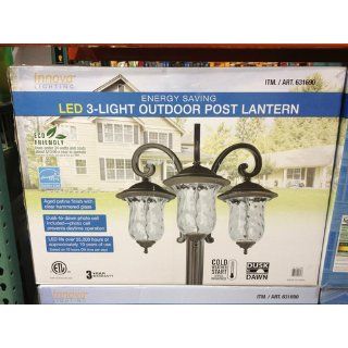 Innova Lighting 3 Light Outdoor LED Lamp Post Lantern Yard Garden Landscape  Patio, Lawn & Garden