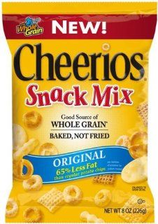 Cheerios Snack Mix   Original, 8 Ounce Bags (Pack of 12)  Snack Party Mixes  Grocery & Gourmet Food