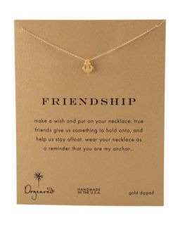 Friendship Anchor Pendant Necklace   Dogeared   Gold