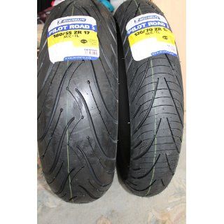 Michelin Pilot Road 3 Motorcycle Tire Sport/Touring Front 120/70 17 Automotive