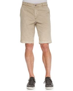 Mens Griffin Flat Front Shorts, Beige   AG Adriano Goldschmied   Beige (32)