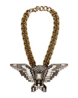 Crystal Eagle Necklace   Lanvin   Gold