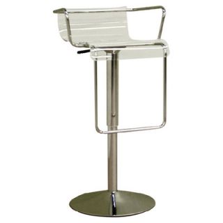 Wholesale Interiors Chartreuse 23.75 Adjustable Swivel Bar Stool BS 078 clear