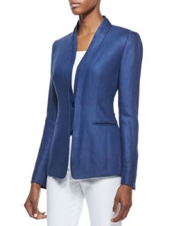 Womens Gissela Linen Jacket   Lafayette 148 New York   Khaki (6)