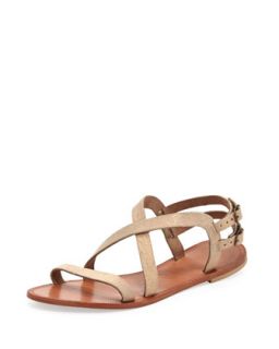 Socoa Strappy Leather Sandal, Rose Gold   Joie   Rose gold (38.5B/8.5B)