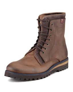 Mens Niko Boot with Denim Welt, Brown   7 For All Mankind   Brown (9.0D)