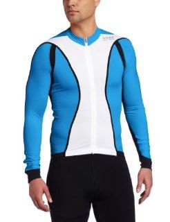 Gore Bike Wear Oxygen FZ Long Sleeve Jersey White/Splash Blue, XXL  Cycling Jerseys  Sports & Outdoors
