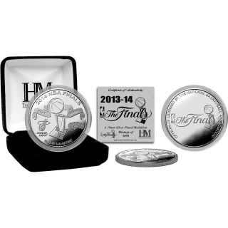 The Highland Mint 2014 NBA Finals Silver Game Coin Heat vs Spurs (NBA14F2SPK)