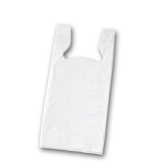 23 x 11 1/2 x 7 Unprinted T Shirt Bags, White