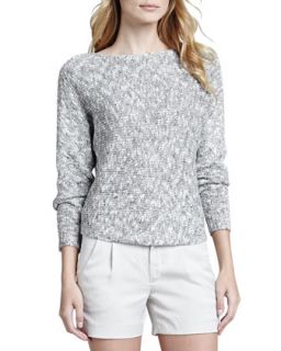 Womens Bateau Textured Knit Sweater   Vince   Cinder (X SMALL)