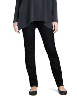 Womens Soft Stretch Skinny Jeans   Eileen Fisher   Black indigo (2)