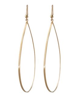 Gold Flat Teardrop Earrings, Large   Lana   Gold (LARGE )