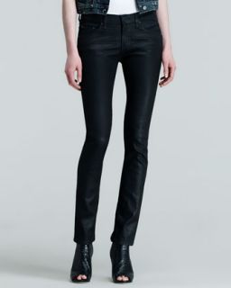 Womens The Skinny Black Coated Jeans   rag & bone/JEAN   Coated black (29)