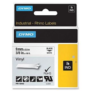 Dymo RhinoPro Industrial Label Tape, 0.38(W) x 18(L), White