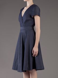 L'agence Denim Wrap Dress