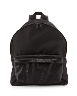 Mens Nylon & Leather 17 Backpack, Black   Givenchy   Black