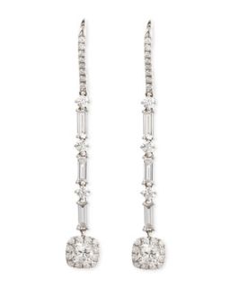 Deco 18k Gold Diamond Drop Earrings, 2.83 TCW   Maria Canale for Forevermark  