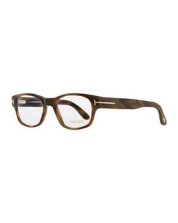 Mens Snowdon Hollywood Fashion Glasses with Clip On Shades, Brown   Tom Ford  