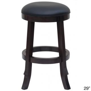 Rich Cherry Swivel Stool