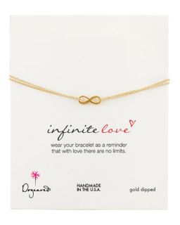 Gold Infinite Love Bracelet   Dogeared   Golden