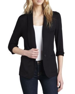 Womens Neville Relaxed Terry Blazer   Soft Joie   Caviar (SMALL/2 4)