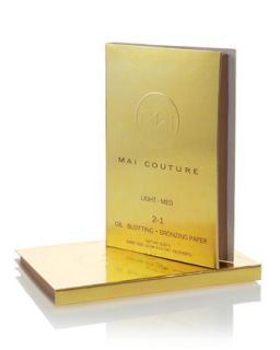 Mai Couture 2 1 Blotting/Bronzing Papier Booklet   Bronze