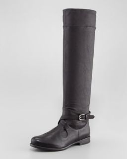 Stretch Leather Knee Boot, Black   Henry Beguelin   Nero (35.0B/5.0B)