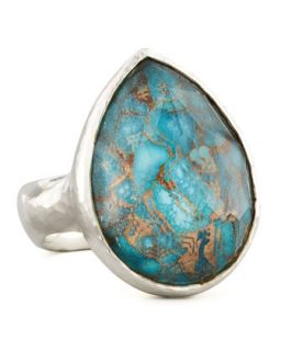 Wonderland Silver Turquoise Teardrop Ring   Ippolita   Turquoise (6)