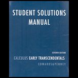 Calculus, Early Transcendentals   Student Solution Manual